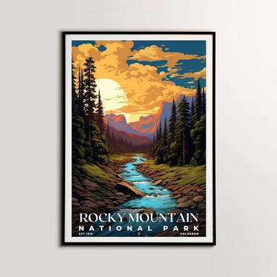 Rocky Mountain National Park Poster, Travel Art, Office Poster, Home Decor | S7 - image2